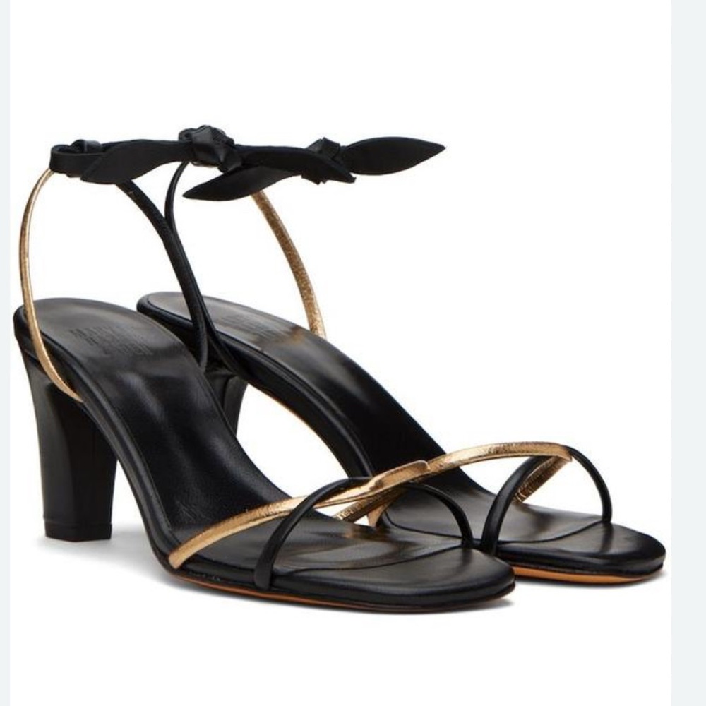 MARYAM NASSIR ZADEH
Black & Gold Riley Heels